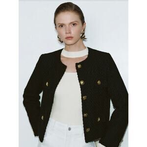 Urban Revivo Black Tweed Blazer NWT